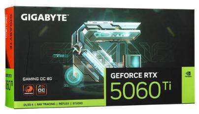 Видеокарта Gigabyte PCI-E 5.0 GV-N506TGAMING OC-8GD 1.0 NVIDIA GeForce RTX 5060TI 8Gb 128bit GDDR7 2