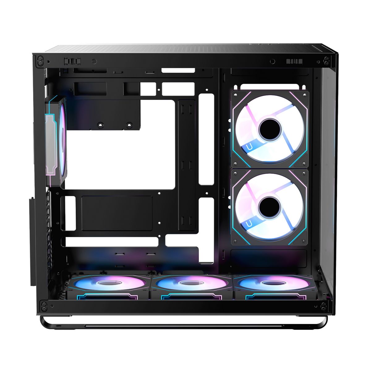 Корпус Case Ocypus Iota C70 BK ARGB ATX win / black / 6 ARGB fans / no PSU / Tempered Glass