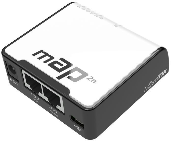 Точка доступа MikroTik mAP (RBMAP2ND) N300 10/100BASE-TX белый