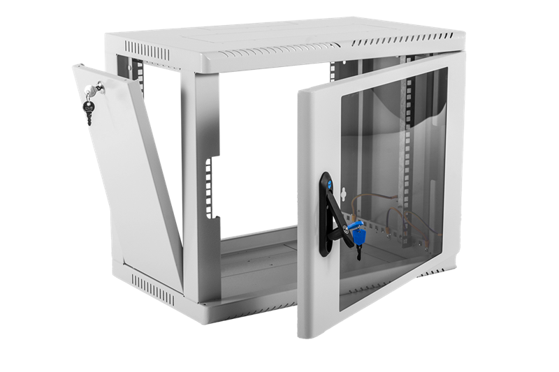 Шкаф ЦМО Шкаф телекоммуникационный настенный сварной 9U (600  350) съёмные стенки, дверь стекло