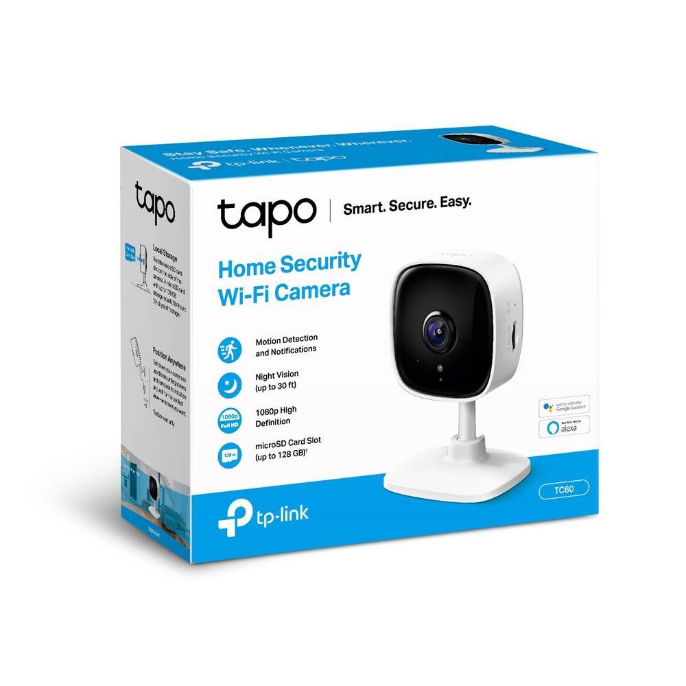 Камера видеонаблюдения IP TP-Link TAPO TC60 Wi-Fi 3.3-3.3мм цв. корп.:белый (TC60)
