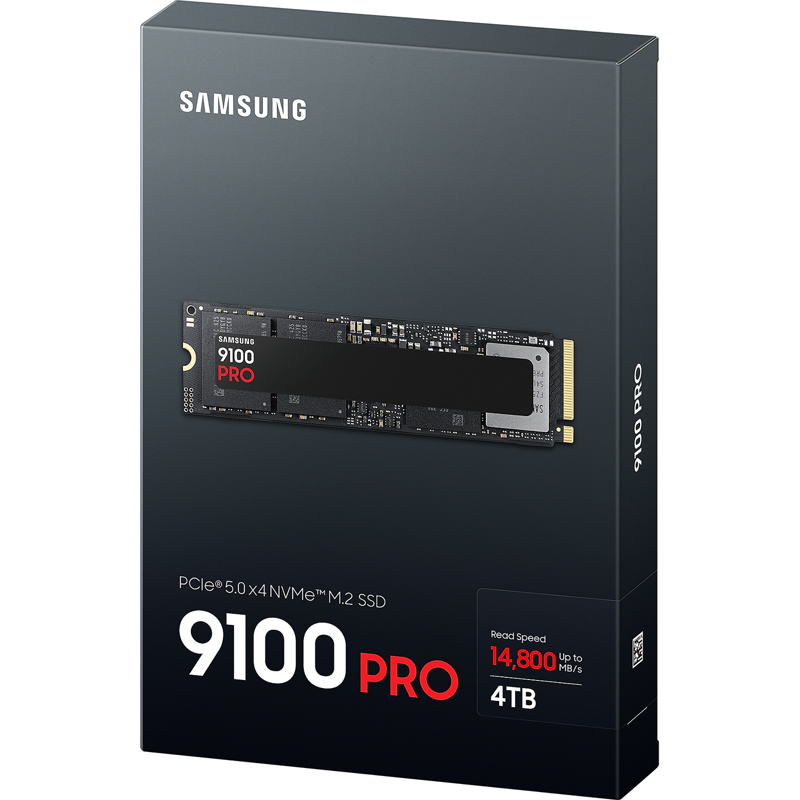 Накопитель SSD Samsung PCIe 5.0 x4 4TB MZ-VAP4T0BW 9100 PRO M.2 2280