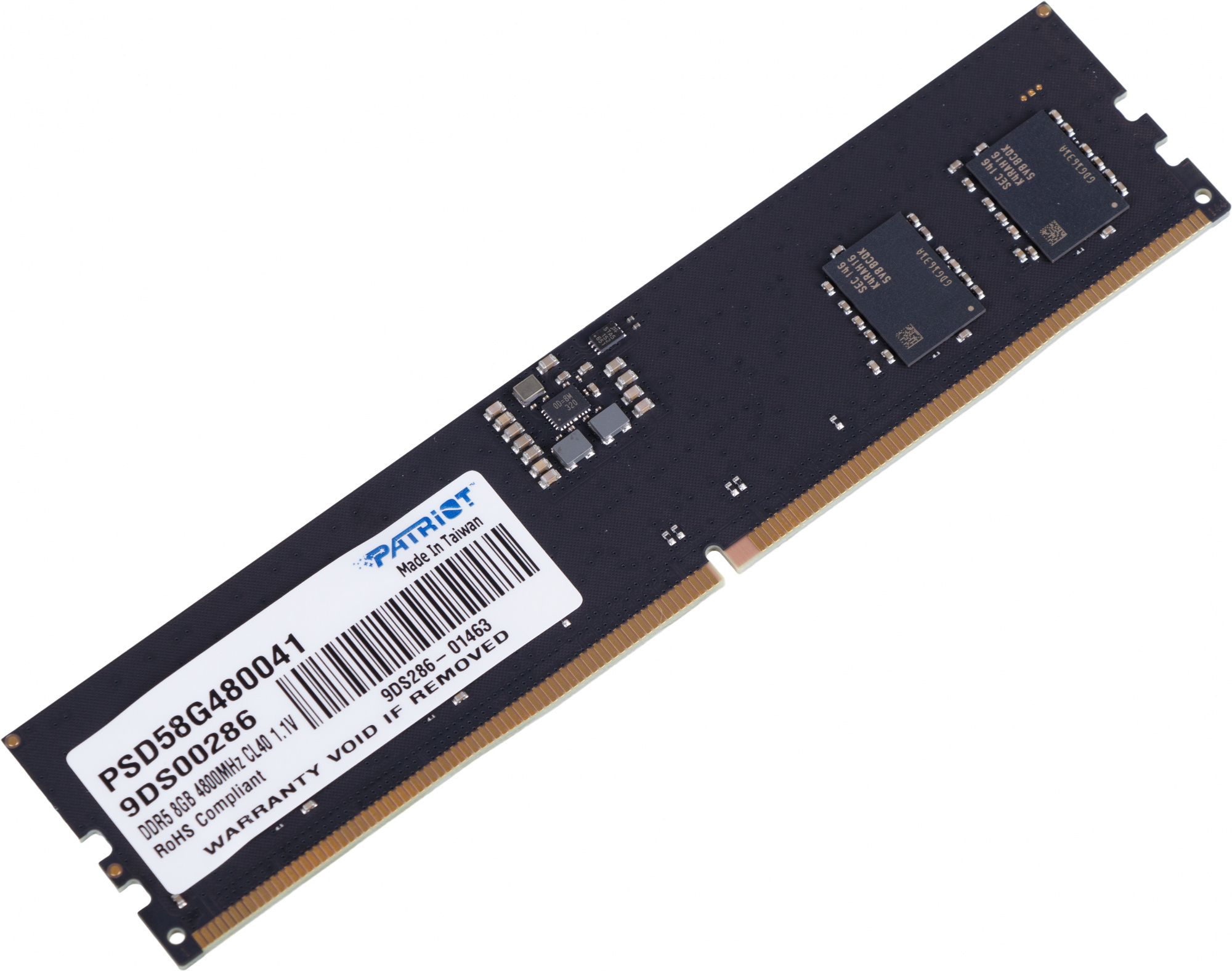 Память DDR5 8GB 4800MHz Patriot PSD58G480041 Signature RTL PC5-38400 CL40 DIMM 288-pin 1.1В single r