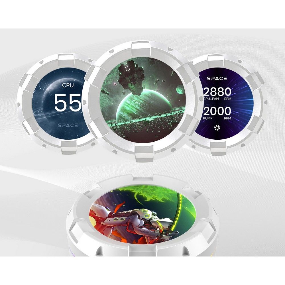 Система водяного охлаждения ID-Cooling SL360 XE ARGB Soc-AM5/AM4/1200/1700/1851 белый 4-pin 14-30dB 