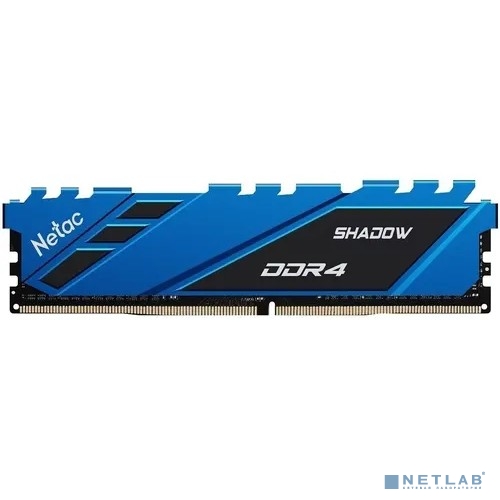 Память DDR4 8GB 2666MHz Netac NTSDD4P26SP-08B Shadow RTL Gaming PC4-21300 CL19 DIMM 288-pin 1.2В с р