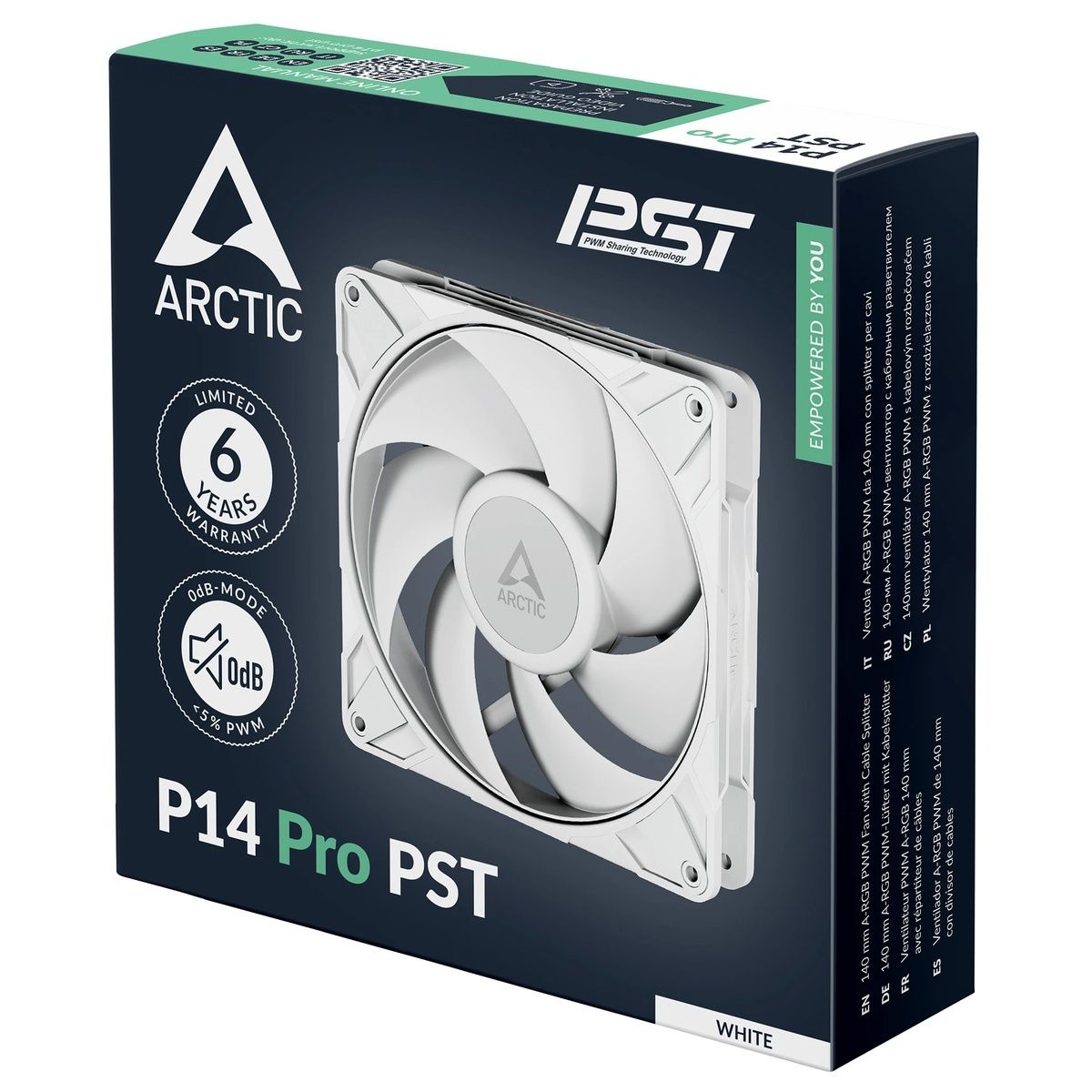 Вентилятор корпусной ARCTIC P14 Pro PST (White) - retail (ACFAN00317A)