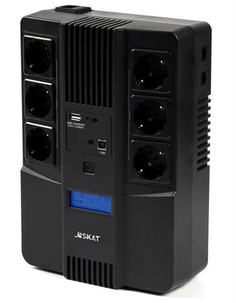 Источник бесперебойного питания (8935) Бастион SKAT-UPS AI 800ВА/480Вт/line-interactive/АКБ 9Ачx1/ 3