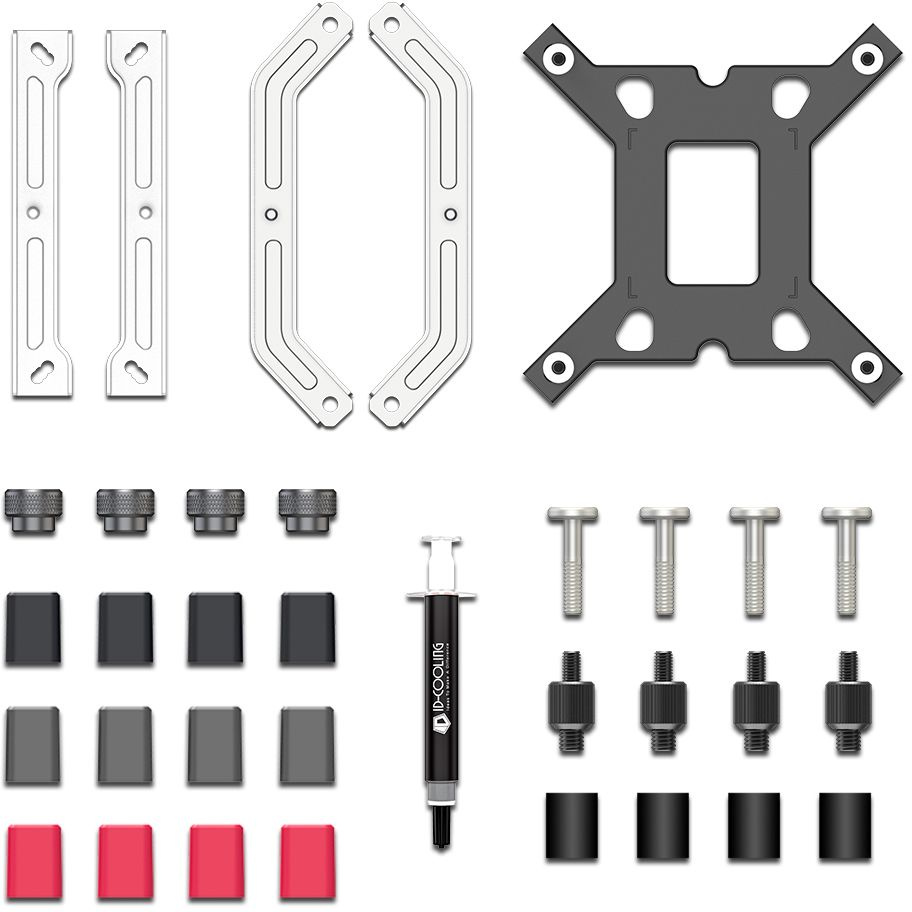 Устройство охлаждения(кулер) ID-Cooling Frozn A610 ARGB Soc-AM5/AM4/1200/1700/1851 белый 4-pin 29.9d