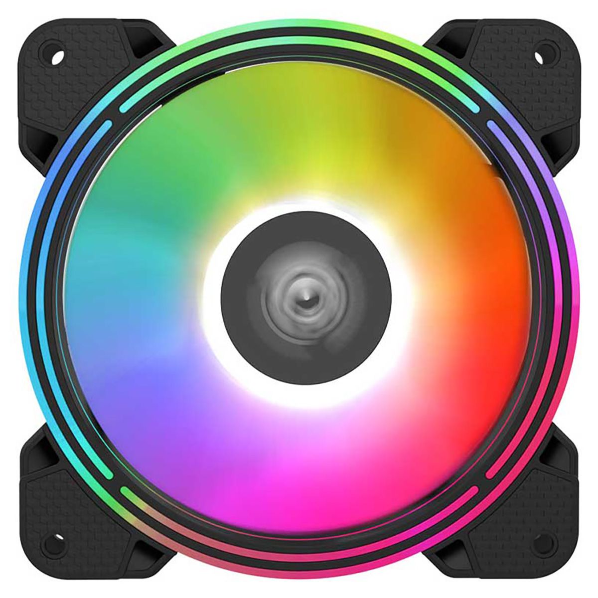 Комплект из 3 вентиляторов Alseye HALO 4.0 KIT, 120мм, 1300rpm, 6-pin, черный-белый/ARGB, 41.5CFM, 2