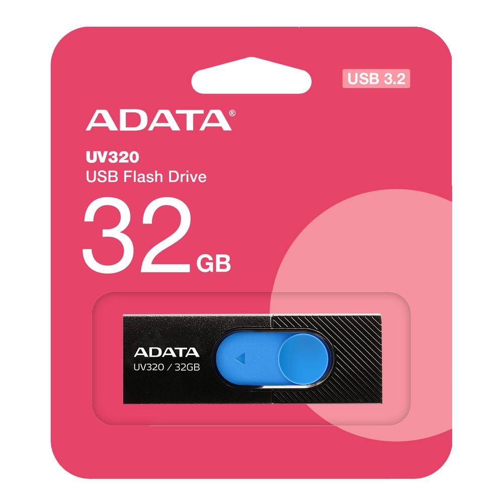 Флеш Диск A-Data 32Gb UV320 AUV320-32G-RBKBL USB3.2 черный