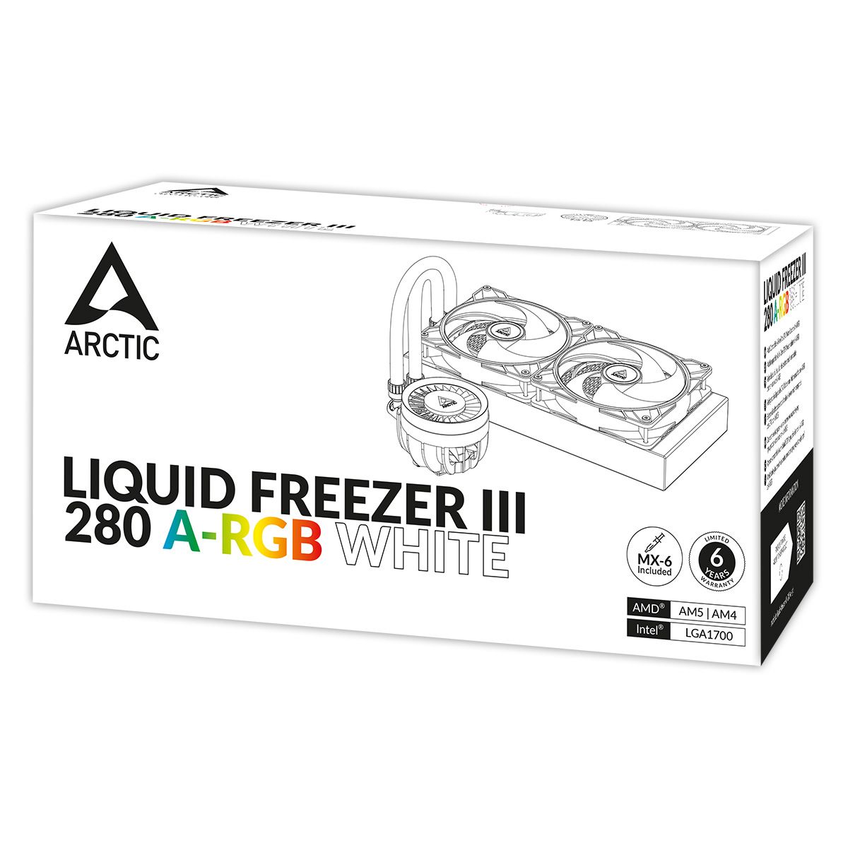 Жидкостная система охлаждения Arctic Cooling Arctic Liquid Freezer III-280 A-RGB White Multi Compati