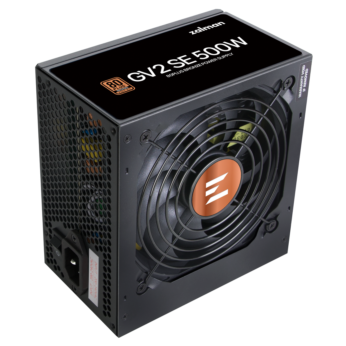 Блок питания Zalman ZM500-GV2SE, 500W, ATX12V v2.52, APFC, 12cm Fan, 80+ Bronze, Retail
