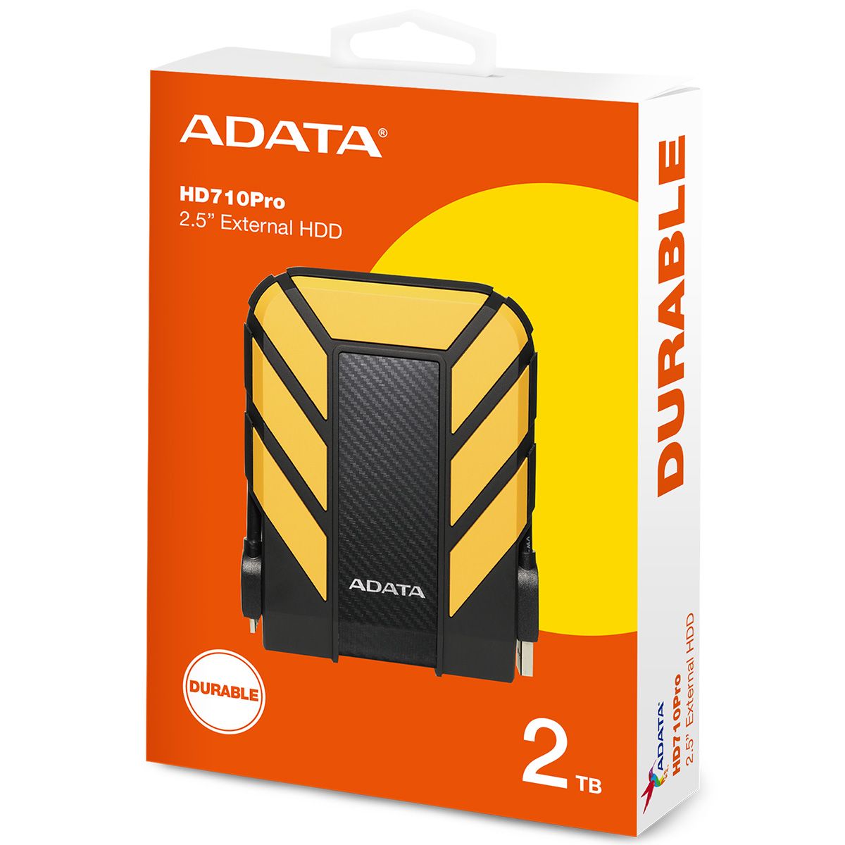 Жесткий диск A-Data USB3.0 2TB AHD710P-2TU31-CYL HD710Pro DashDrive Durable 2.5" желтый