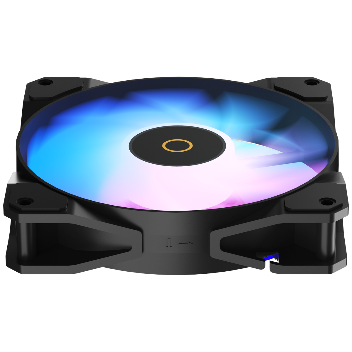 Вентилятор для корпуса Ocypus Beta F12 BK ARGB REVERSE BLADE, 120x120x25mm, 3-PIN, 800-1600 RPM, 29 