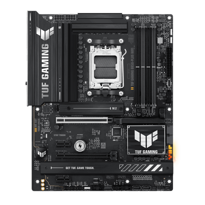 Материнская плата Asus TUF GAMING B850-PLUS WIFI Socket AM5 AMD B850 4xDDR5 ATX AC`97 8ch(7.1) 2.5Gg