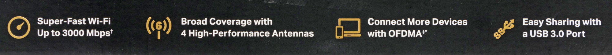 Роутер беспроводной TP-Link Archer AX55 AX3000 10/100/1000BASE-TX/4G ready черный