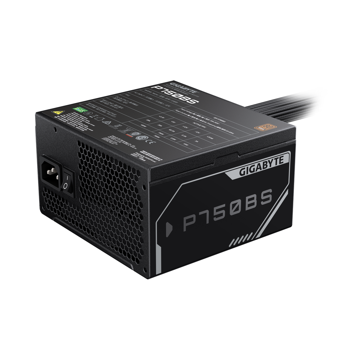 Блок питания ПК Gigabyte P750BS 750W, 80Plus, Bronze, RTL {10}