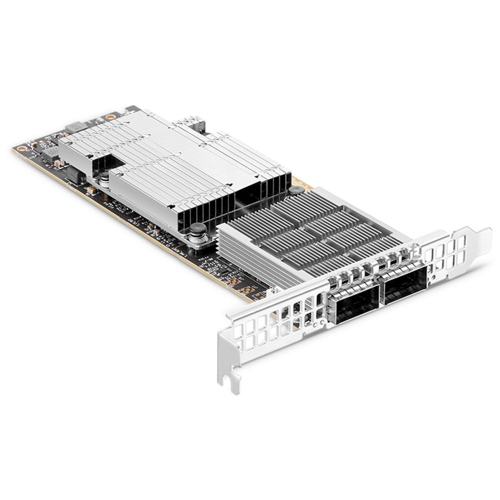 Сетевая карта Infiniband NVIDIA ConnectX-7 HHHL Adapter Card, 200GbE (default mode) / NDR200 IB, Dua