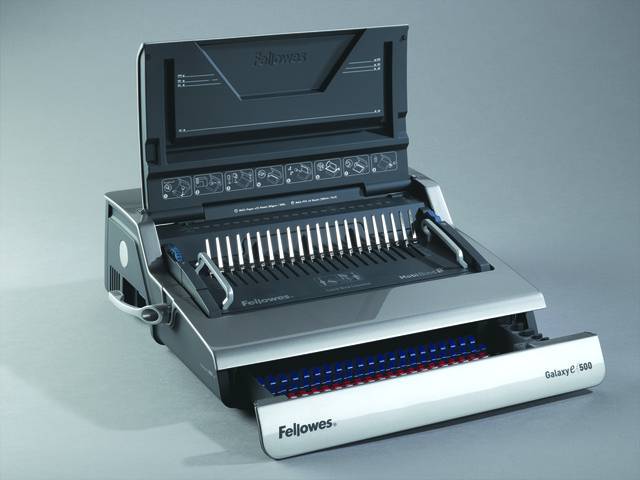 Fellowes® Переплетчик GALAXY-E на пластиковую пружину, сшивает до 500 лст., перфорирует 25 лст., Sat