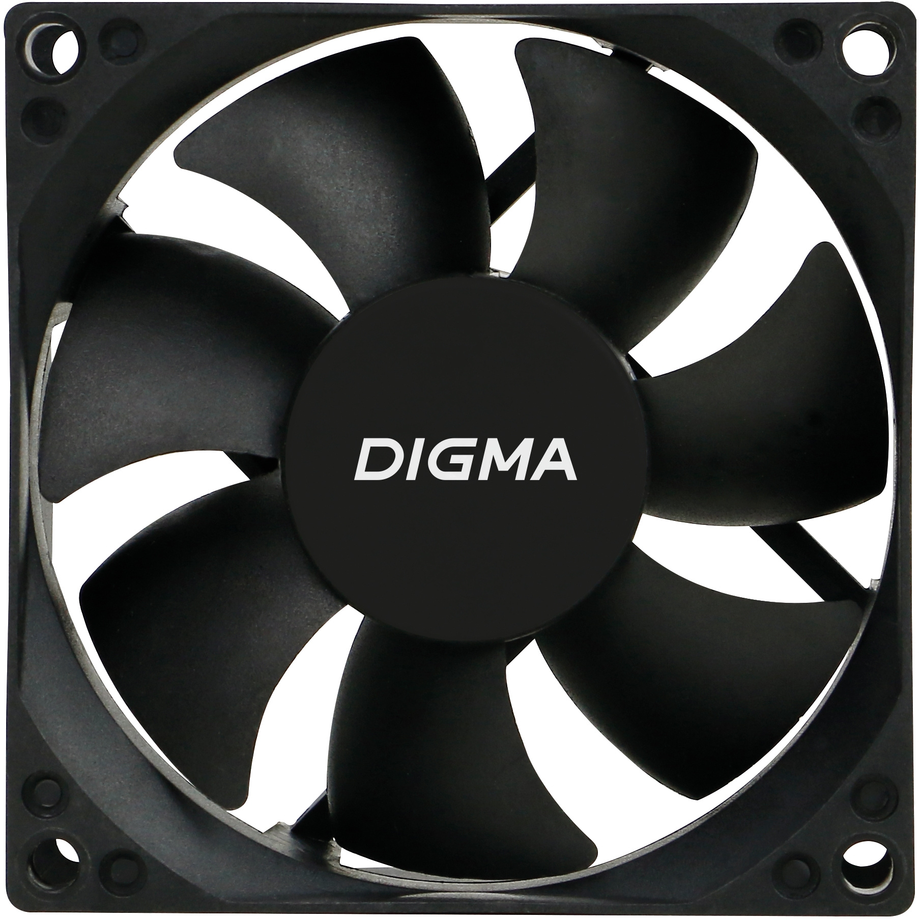 Вентилятор для корпуса Digma DFan-80 80х80x25 черный 3-pin 4-pin (Molex) 23дБ Ret