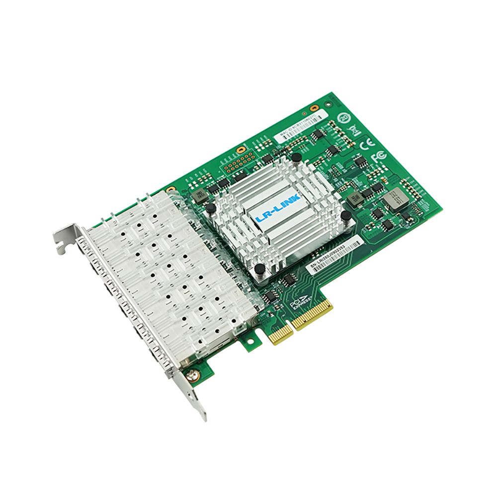 Сетевой адаптер LR-LINK LRES1006PF-6SFP Intel I350 AM 2+AM4 PCI-E x4 1GB 6 X SFP