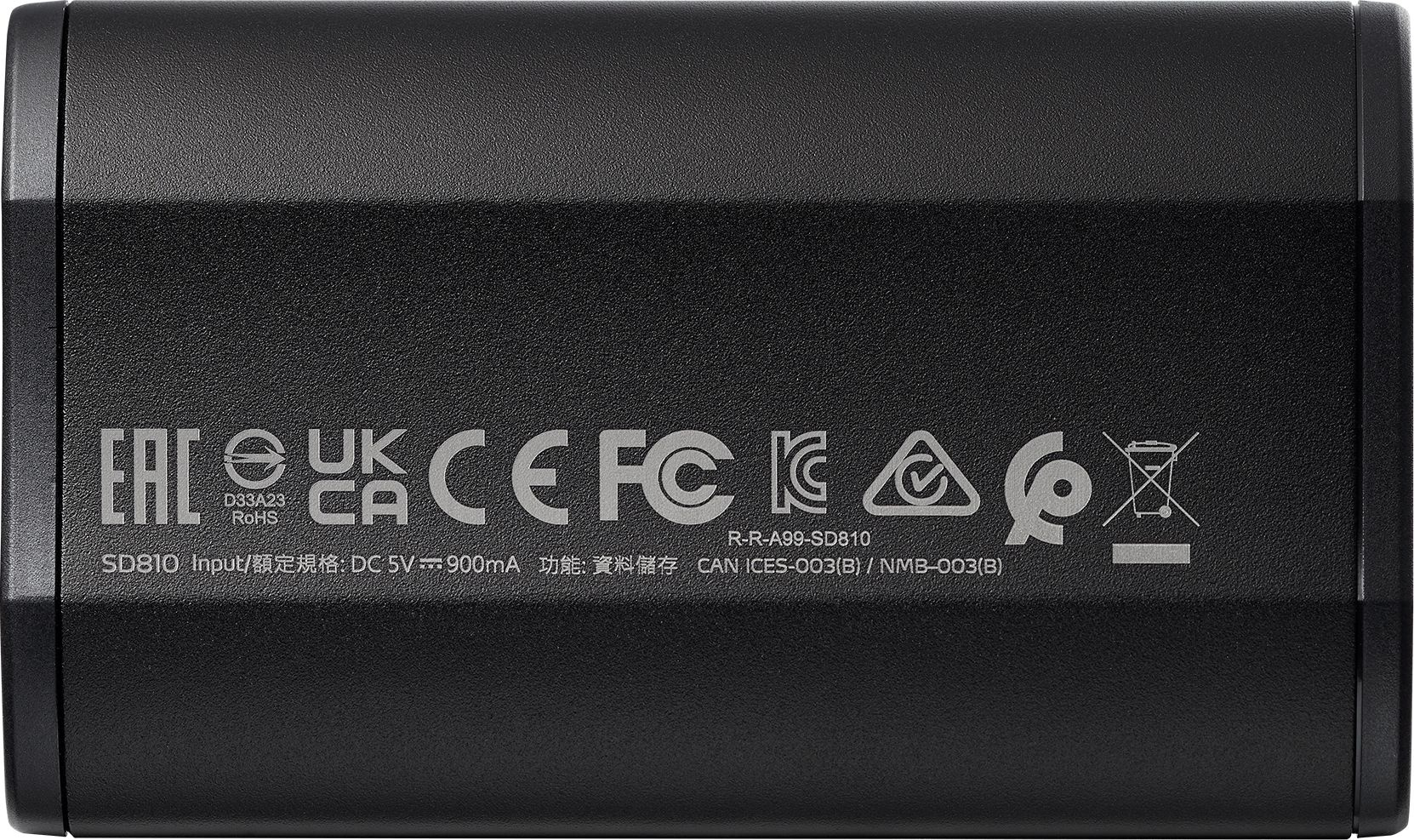 Накопитель SSD A-Data USB-C 2TB SD810-2000G-CBK SD810 1.8" черный