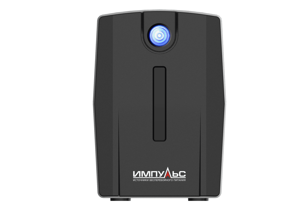 Источник бесперебойного питания Импульс Юниор Смарт 1000 600Вт 1000ВА черный