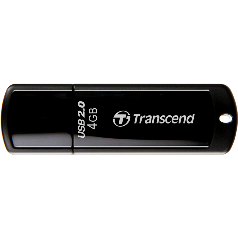 Флеш Диск Transcend 4Gb Jetflash 350 TS4GJF350 USB2.0 черный