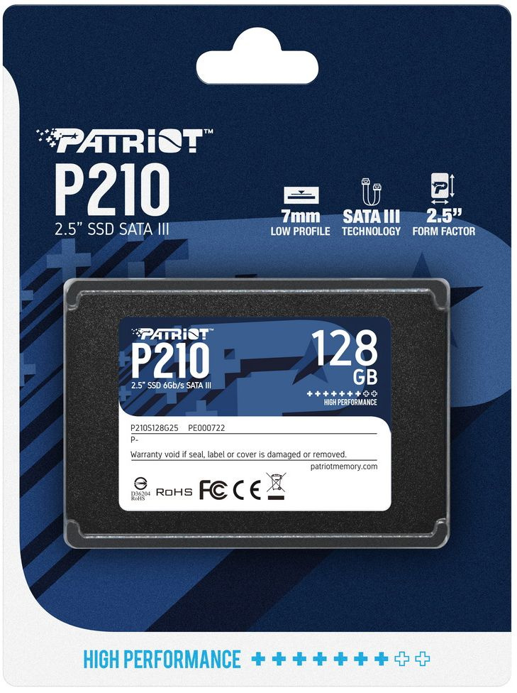 Накопитель SSD Patriot SATA-III 128GB P210S128G25 P210 2.5"