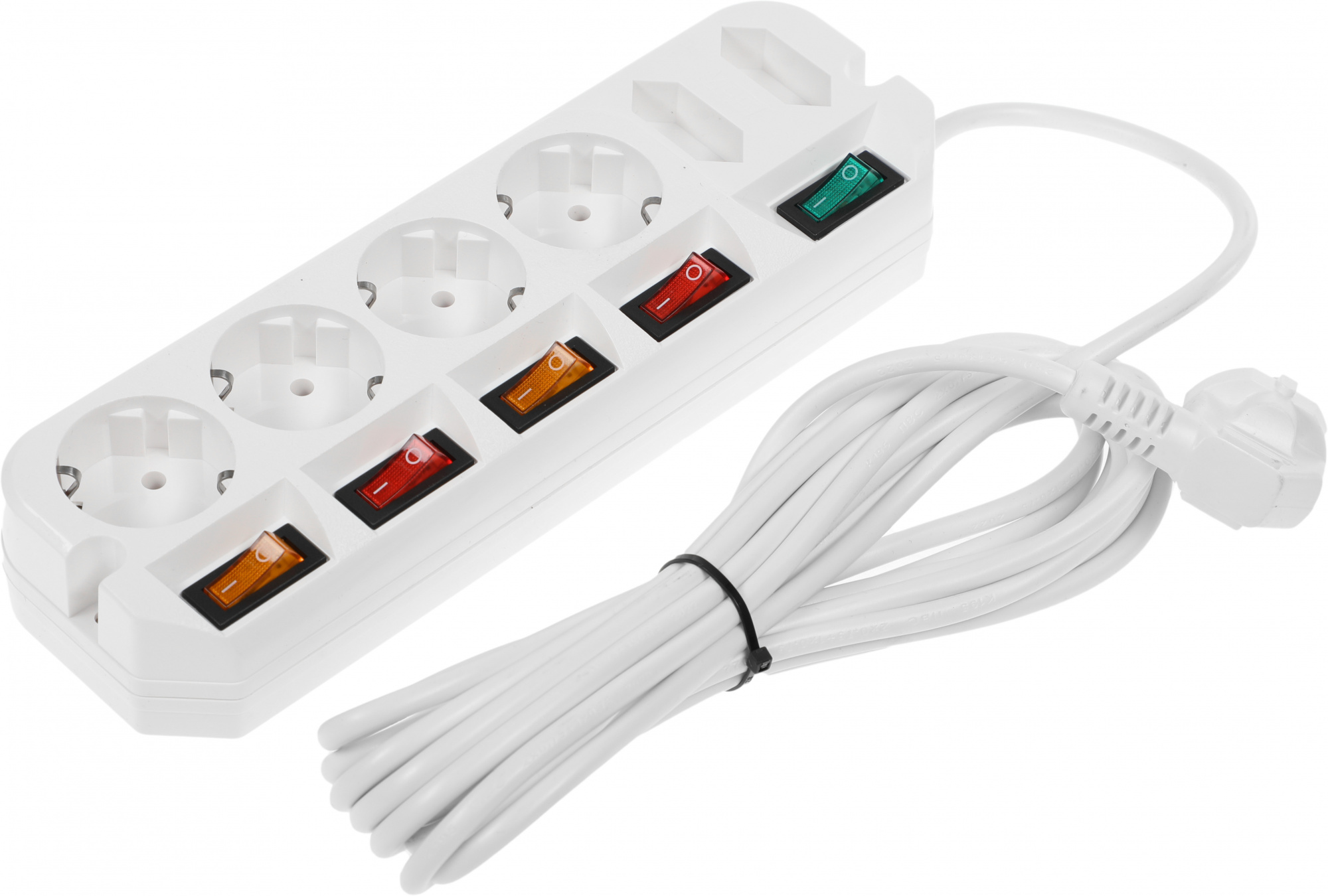 Сетевой удлинитель Most A10 5м (6 розеток) белый (коробка)