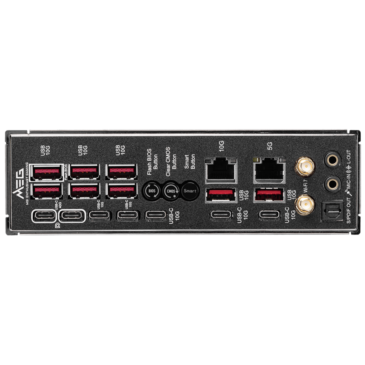 Материнская плата MSI MEG X870E GODLIKE X870E, AM5, 4*DDR5, 2*PCIEx16, 1*PCIEx4, 7*M.2, 7*TypeC, 8*U