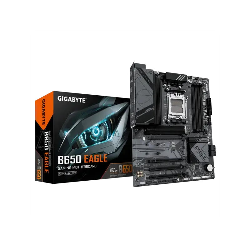 Материнская плата Gigabyte B650 EAGLE Socket AM5 AMD B650 4xDDR5 ATX AC`97 8ch(7.1) GbLAN RAID+HDMI+