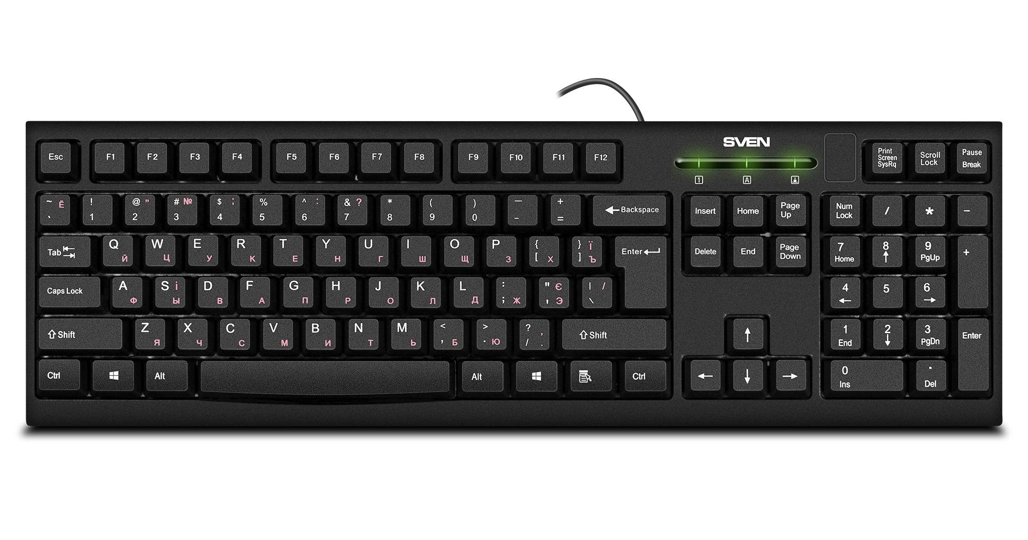 Клавиатура SVEN KB-S300 чёрная (104кл.)