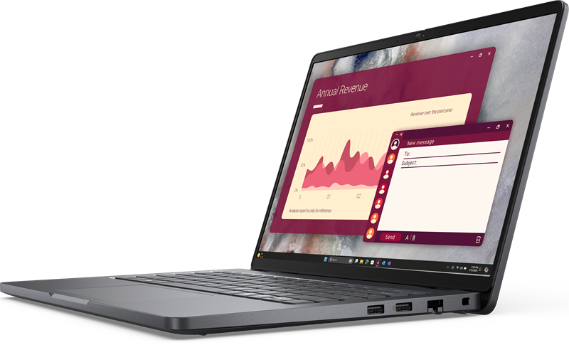 Ноутбук Dell Pro 14 Core 7 250U 14,0" FullHD+300nit AG,300 nit,32 GB DDR5 (2x16GB),1TB SSD,Intel gra