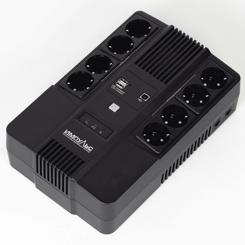 Источник бесперебойного питания Импульс Мастер 800 480Вт 800ВА черный