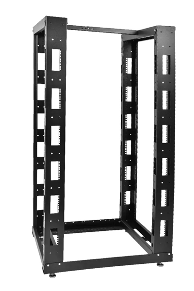 Стойка телекоммуникационная универсальная 42U двухрамная, цвет черный (СТК-42.2-9005)