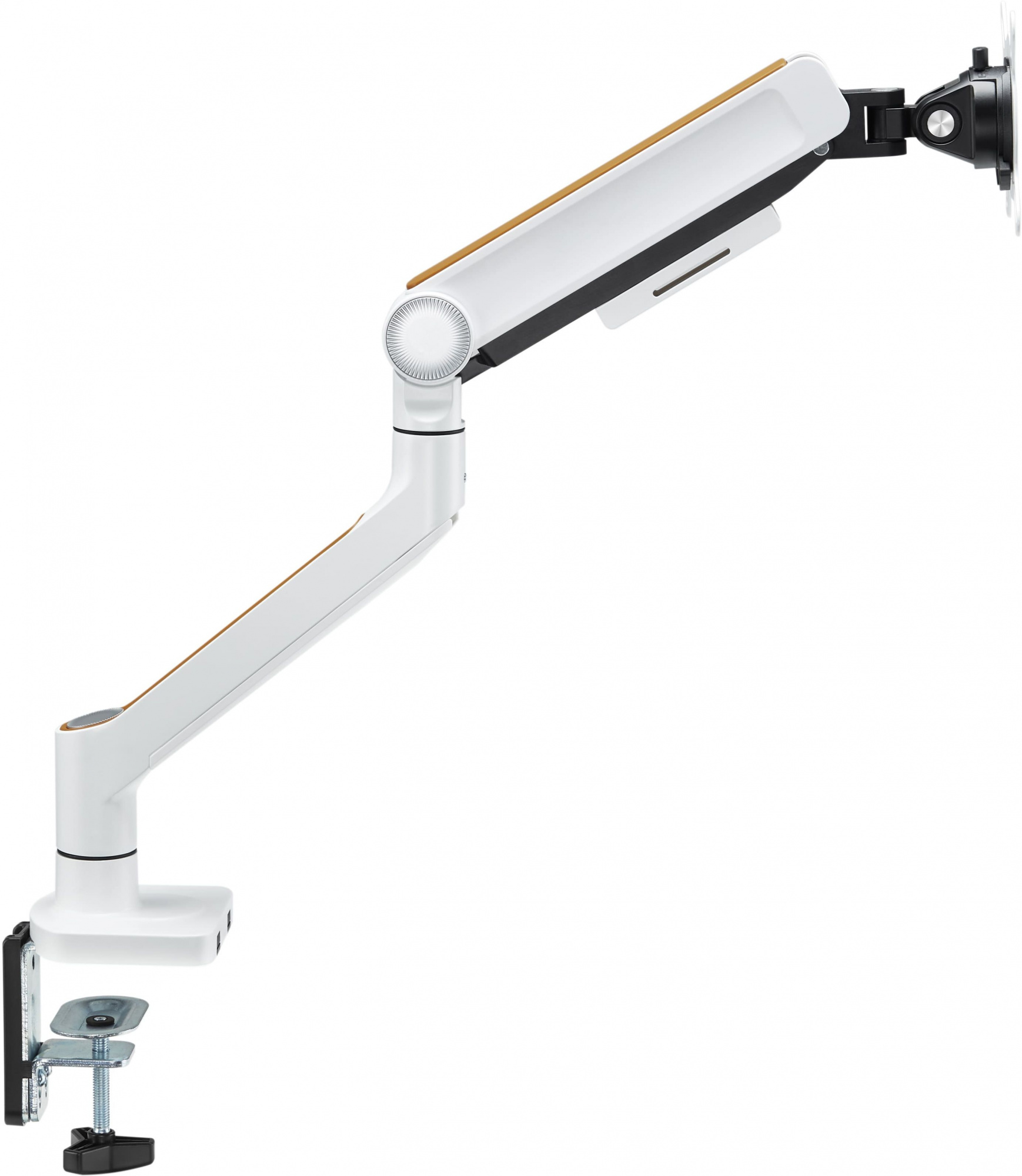 Кронштейн для мониторов Ultramounts UM732W белый/коричневый 17"-32" макс.8кг крепление к столешнице 