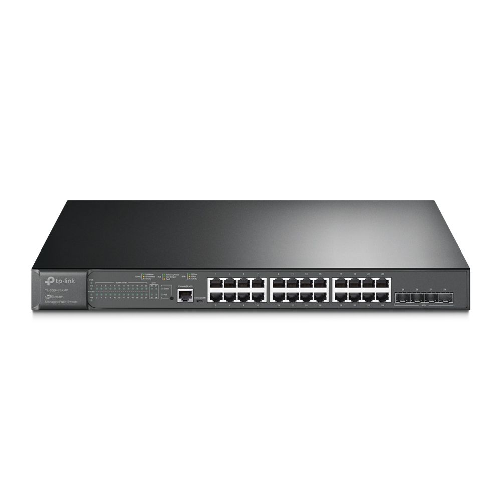 Коммутатор TP-LINK TL-SG3428XMP 24-портовый гигабитный управляемый PoE-коммутатор с 4 SFP+ портами 1