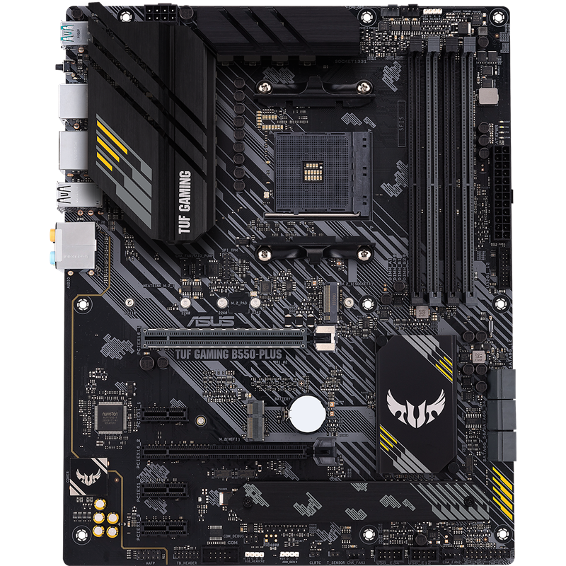Материнская плата Asus TUF GAMING B550-PLUS Soc-AM4 AMD B550 4xDDR4 ATX AC`97 8ch(7.1) 2.5Gg RAID+HD