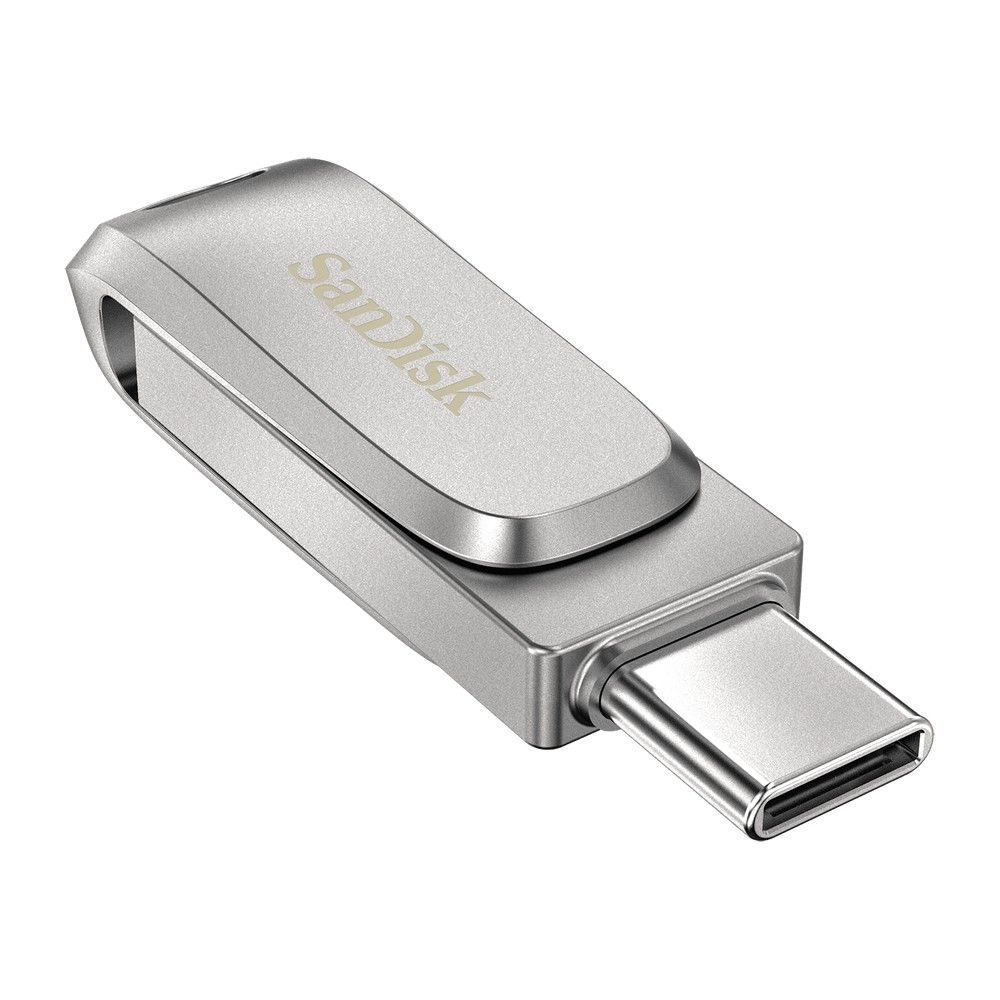Флеш Диск Sandisk 128GB Ultra Dual Drive Luxe SDDDC4-128G-G46 USB3.0 серебристый