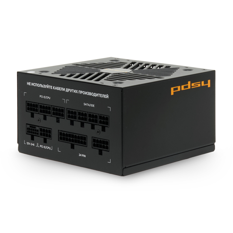 Блок питания HSPD, 1000W 80+ Gold (ATX, 3.1, PCIe 5.1, Full modular, 1x24(20+4)pin 600mm, 2xCPU 8(4+