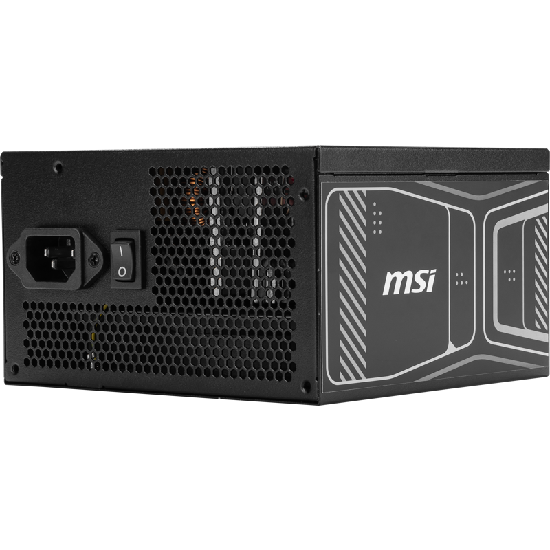 Блок питания MSI MAG A850GN PCIE5, 850W 80+ Gold (ATX, 3.1, PCIe 5.1, Non-modular, 1x24(20+4)pin, 2x