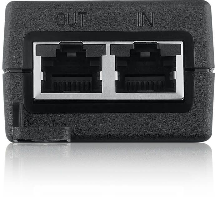 Инжектор PoE+ Zyxel POE12-30W-EU0101F 100/1000/2500BASE-T 30Вт 100-240В(АС)