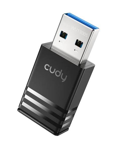 Сетевой адаптер Wi-Fi Cudy WU1300S AC1300 USB 3.0 (ант.внутр.) 1ант.