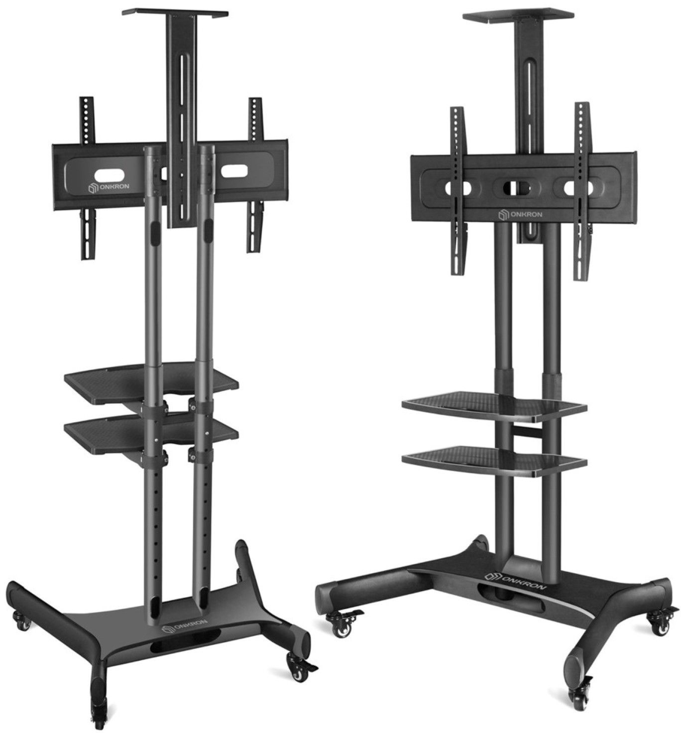 Подставка для телевизора Onkron TS1552 черный 40"-70" макс.60.5кг напольный мобильный