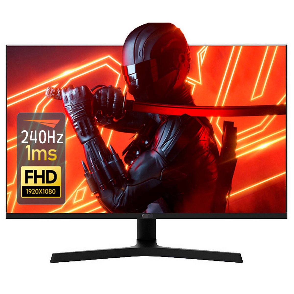 Монитор 27" AIWA MD2707-1 Black (IPS, 1920x1080, HDMI+HDMI+DP+DP, 1 ms, 178°/178°, 350 cd/m, 10