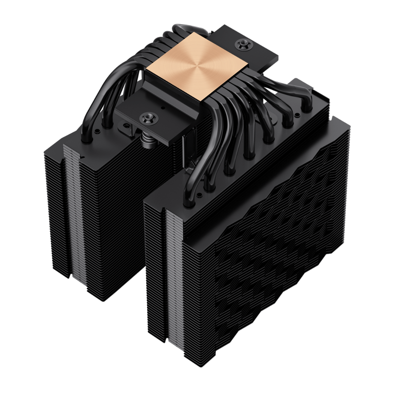 Кулер для процессора PCCooler RT720 TC ARGB BK (270W, 4-pin PWM, 157.5mm, Al/Cu, 7x6mm, ARGB, 2x120m