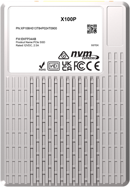 твердотельный накопитель PHISON SSD X100P 1920GB NVMe U.3 (15mm) PCIe NVMe Gen4 1x4 R7400/W6900MB/s 