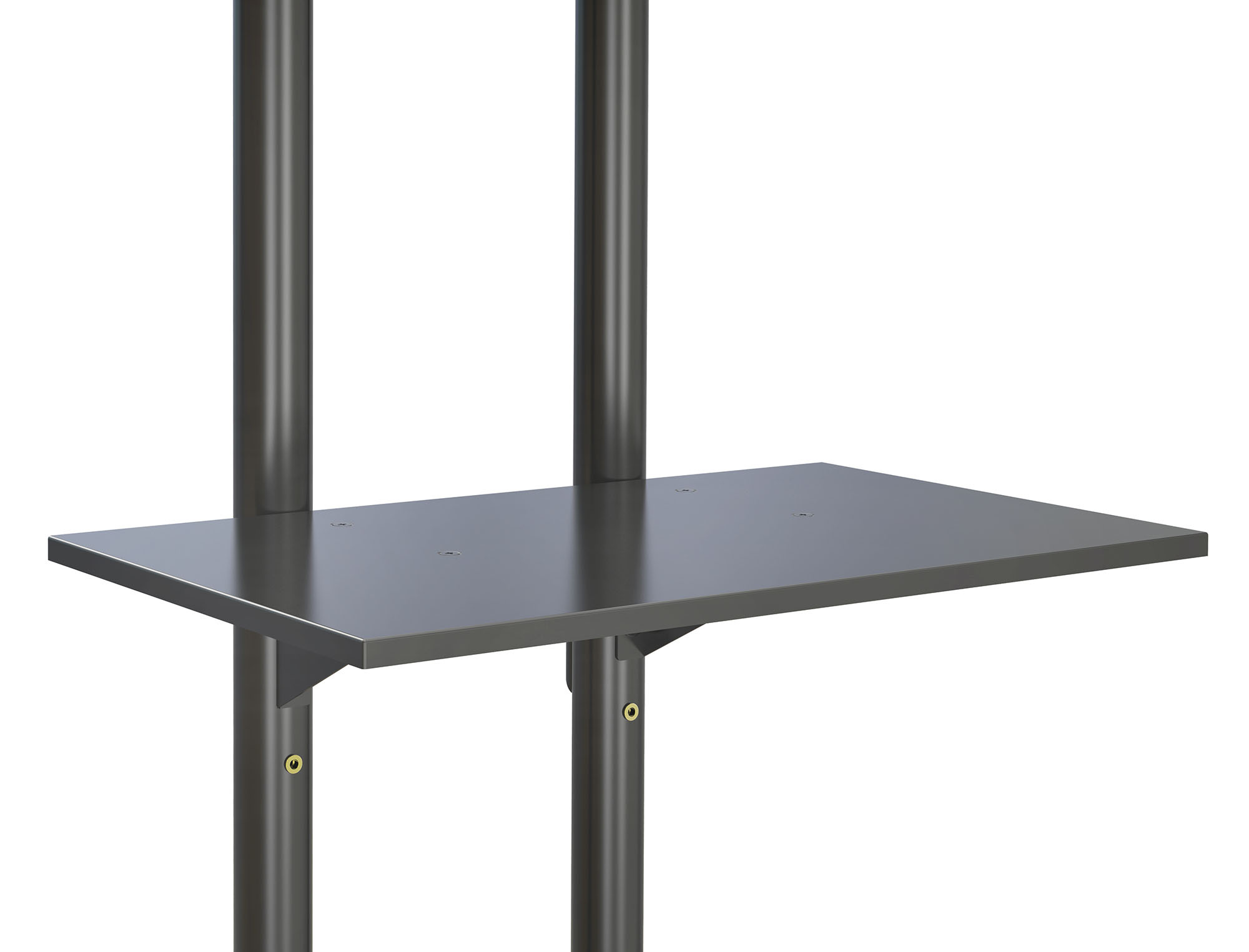 Стойка для телевизора Cactus CS-ST04 черный 37"-70" макс.68кг напольный мобильный