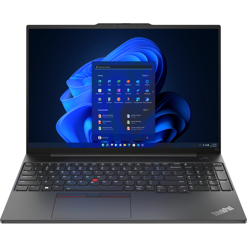 Ноутбук Lenovo ThinkPad E16 G2 Ryzen 7 7735HS 16Gb SSD512Gb AMD Radeon 680M 16" IPS WUXGA (1920x1200